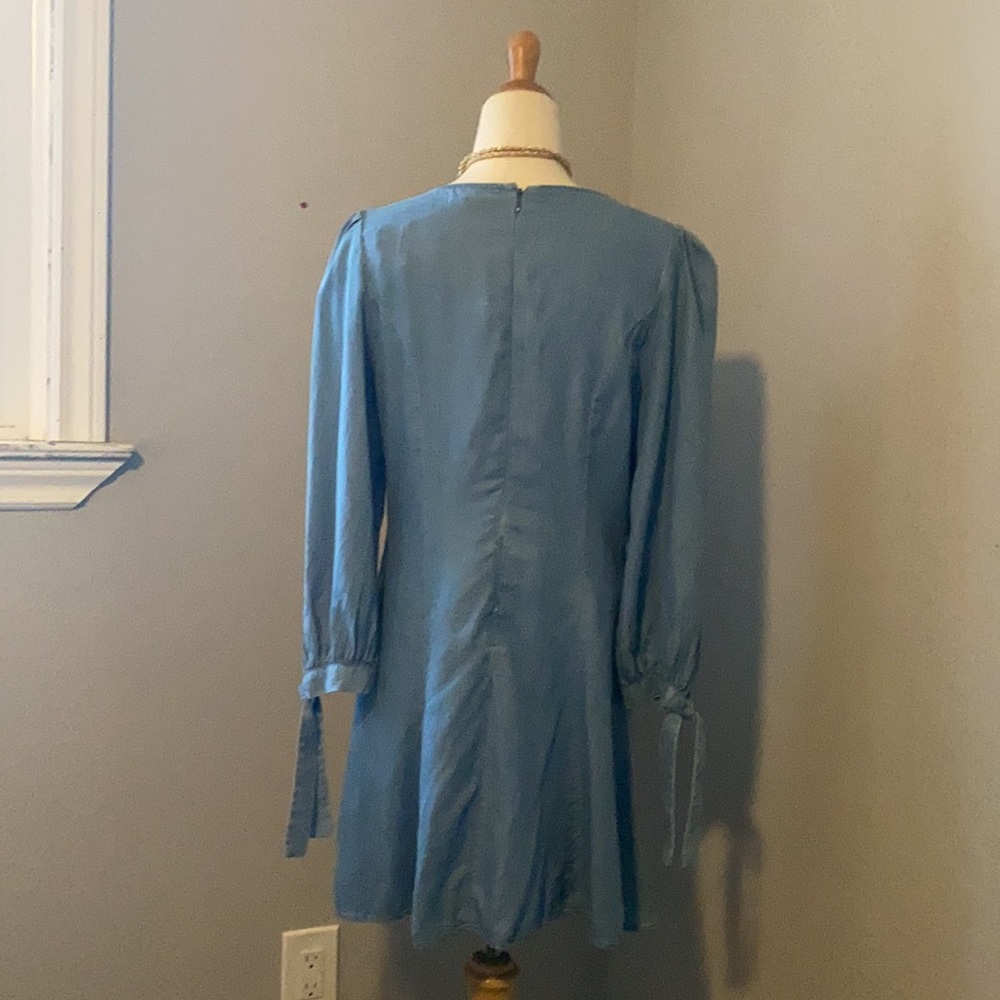 Blogger favourite!! Zara Denim Collection Dress w/wrist tie detail - Picture 5 of 5